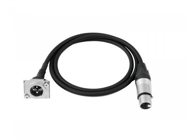 PSSO Patch Kabel XLR(F)/XLR(M) EB 1m sw