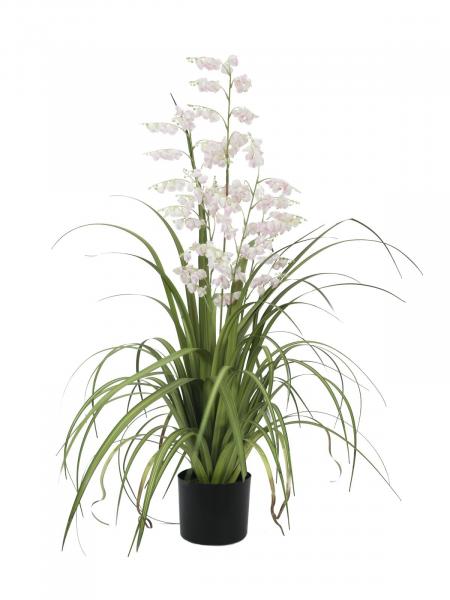 EUROPALMS Glockenblume, Kunstblume, rose, 105cm