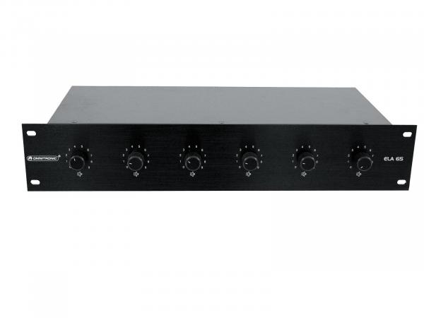 OMNITRONIC ELA 6S-Zonen LS-Regler 45W sw