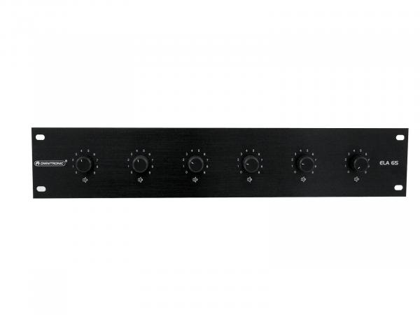 OMNITRONIC ELA 6S-Zonen LS-Regler 45W sw