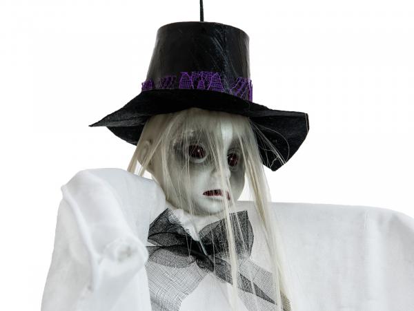 EUROPALMS Halloween Figur Frau mit Hut, 70cm