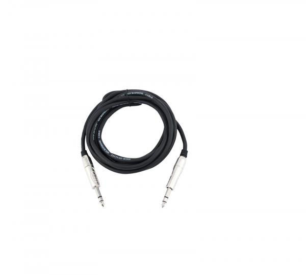 OMNITRONIC Klinkenkabel 6,3 stereo 3m sw ROAD