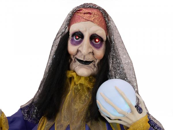 EUROPALMS Halloween Figur Wahrsagerin, animiert 50cm