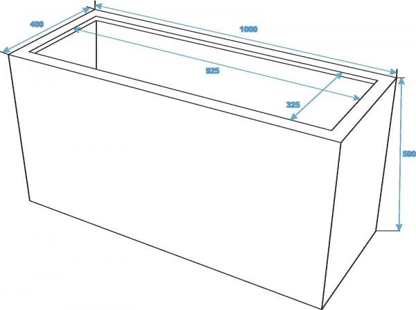 EUROPALMS LEICHTSIN CUBE-50, braun, glänzend