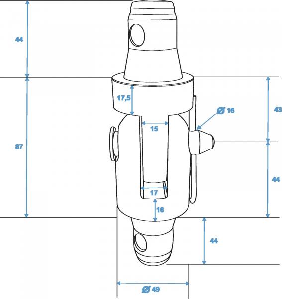 ALUTRUSS Tower Scharnier