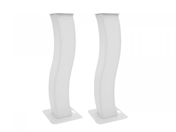 EUROLITE 2x Stage Stand 150cm geschwungen inkl. Cover und Tasche, weiß