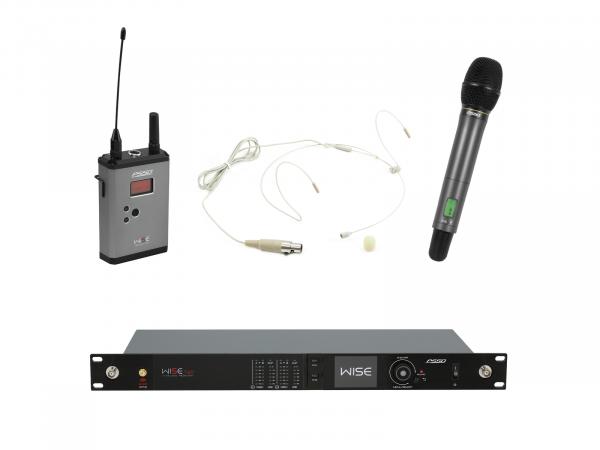 PSSO Set WISE TWO + Dyn. Funkmikrofon + BP + Headset 823-832/863-865MHz