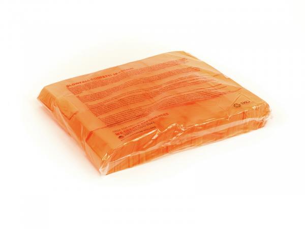 TCM FX Slowfall Konfetti rechteckig 55x18mm, neonorange, UV-aktiv, 1kg