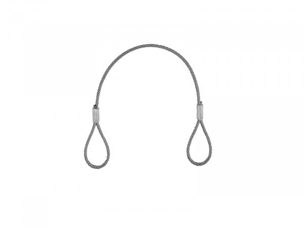 EUROLITE Stahlseil (SC) 400x3mm silber