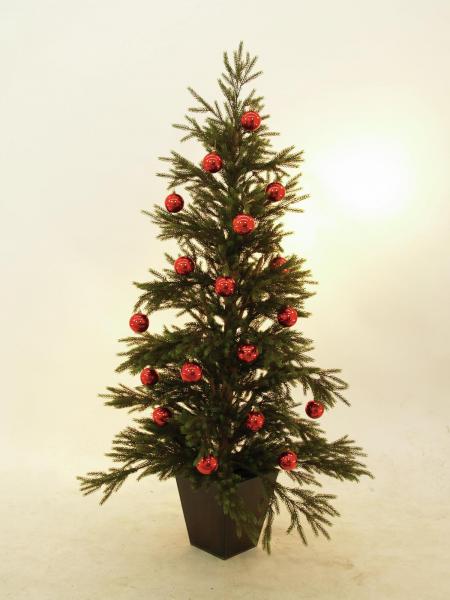 EUROPALMS Dekokugel 7cm, rot 6x