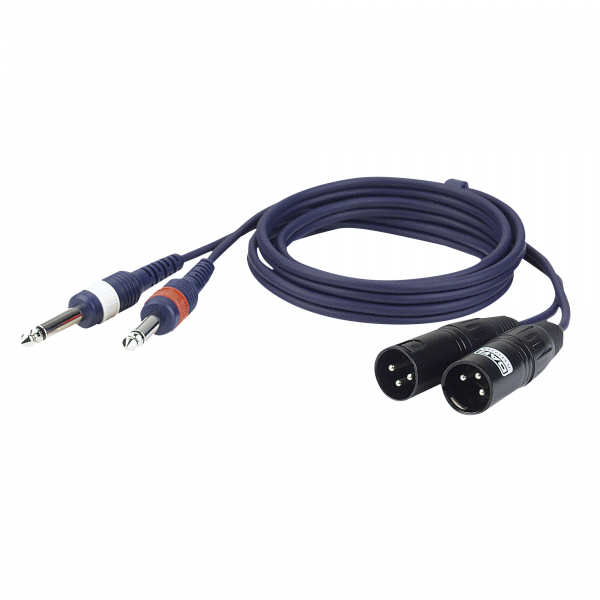 DAP FL44 - 2 unbal. Jack mono L/R to 2 XLR/M 3P